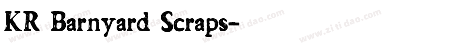 KR Barnyard Scraps字体转换